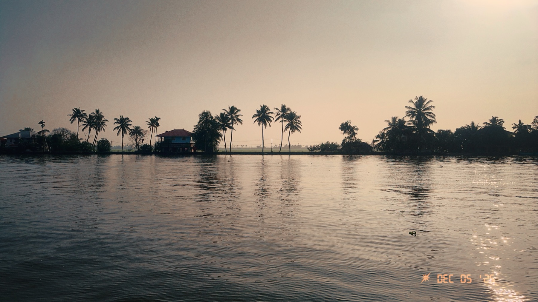 Varkala, Kerala — long shadows at low tide