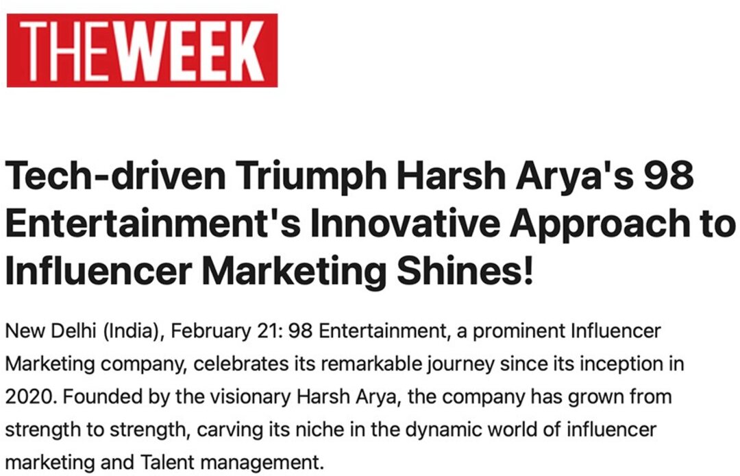 The Week — Tech-driven Triumph